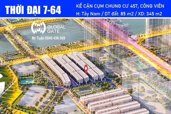 LIỀN KỀ THỜI ĐẠI 7-64 | KẾ CẬN ĐƯỜNG THÀNH PHỐ TP4.2 VÀ CÔNG VIÊN Royal Park